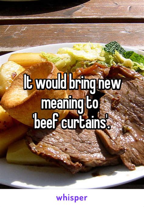 beef curtains Meaning & Origin 